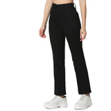 Women's Black Casual Boot Cut Fit Jeans