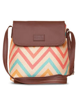 Women's Multicolor Vegan Leather Finish Sling Bag - 5.6L