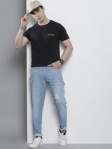 Men's Carpenter Fit Distressed Mid Rise Denim Cargo