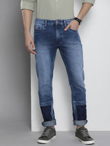 Men's Regular Fit Solid Mid Rise Stretchable Jeans