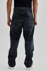 Men's Charcoal Grey Loose Fit Jeans
