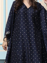 Women's Blue Kaftan with Bottom