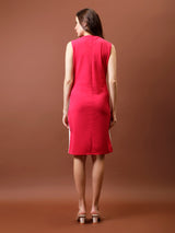 Women's Immutable Bodycon Pink Knee Length Casual Dress