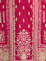 Women's Rani Ethnic Floral Printed Embroidered Straight Fit Kurta with Pant and Dupatta