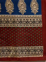 Women's Bhagalpuri Silk Black Printed Designer Saree With Blouse Piece