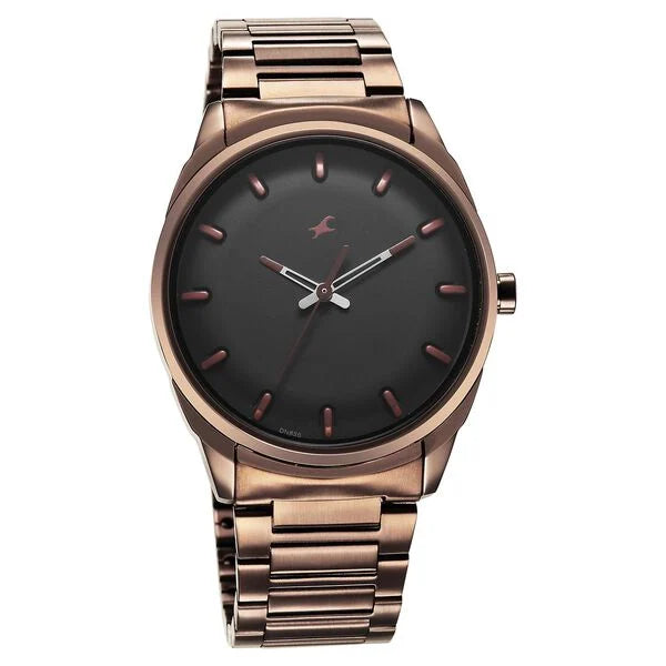 Men's Fashion Black Round Dial Watch - 3273QM01