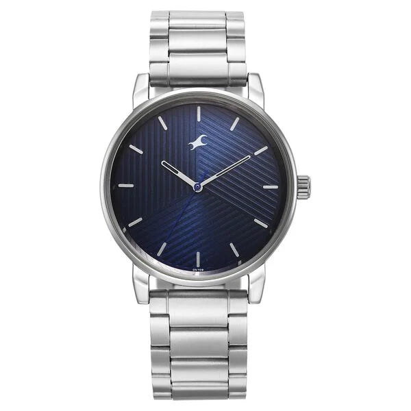 Men's Casual Blue Round Dial Watch - 3278SM03
