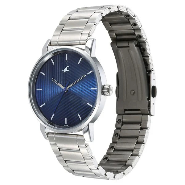 Men's Casual Blue Round Dial Watch - 3278SM03