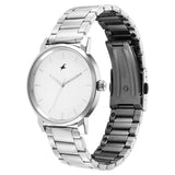 Men's Casual Silver White Round Dial Watch - 3278SM04
