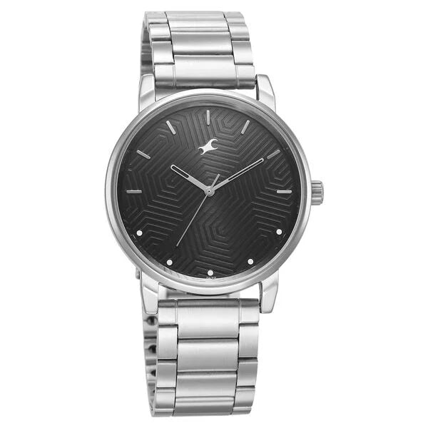 Men's Casual Black Round Dial Watch - 3278SM05