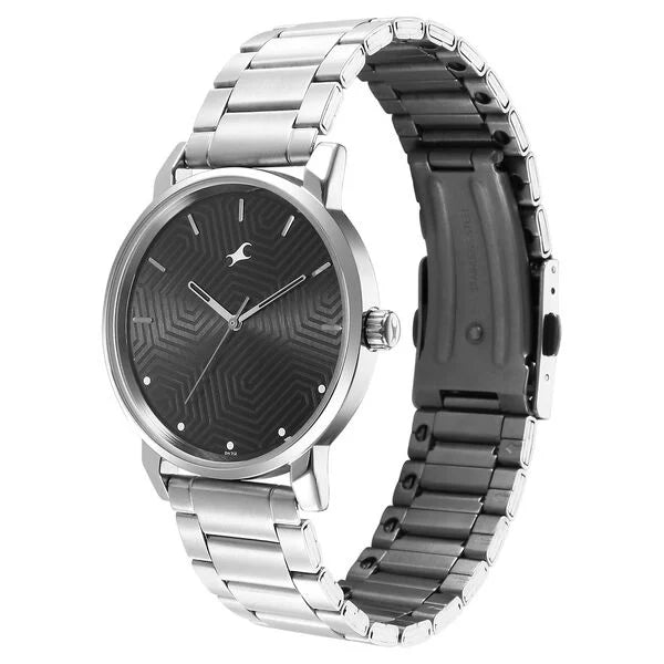 Men's Casual Black Round Dial Watch - 3278SM05