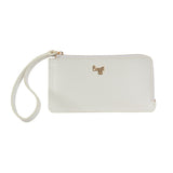 Women's Troyes White Oversize Ziparound Wallet