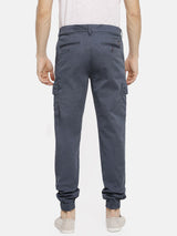 Men's Slim Fit Solid Mid Rise Cuffed Jogger