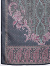 Women's Blue Crepe Ethnic Printed Straight Kurta with Crepe Trousers & Crepe Printed Dupatta