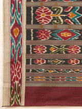 Women's Bhagalpuri Silk Red Printed Designer Saree with Blouse Piece