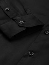 Men's Slim Fit Solid Full Sleeves Mandarin Collar Formal Shirt
