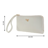 Women's Troyes White Oversize Ziparound Wallet