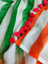 Women's Multicolor Mul Cotton Saree