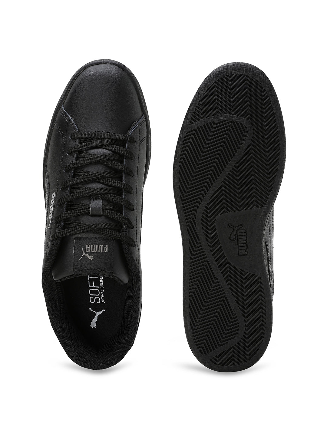 Unisex Black Casual Smash 3.0 L Sneaker