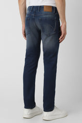 Men's Blue Casual Slim Fit Jeans