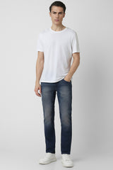 Men's Blue Casual Slim Fit Jeans