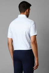 Men's Blue Casual Half Sleeves Shirt