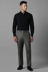 Men's Black Formal Solid Regular Fit Full Sleeves Shirt