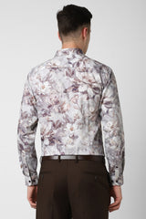 Men's Multicolor Party Slim Fit Printed Full Sleeves Shirt