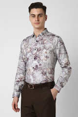 Men's Multicolor Party Slim Fit Printed Full Sleeves Shirt