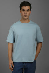 Men's Grey Casual Half Sleeves Tshirt