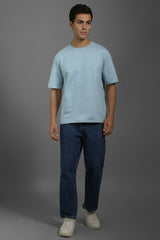 Men's Grey Casual Half Sleeves Tshirt