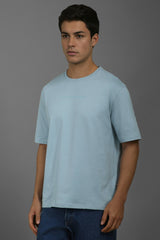 Men's Grey Casual Half Sleeves Tshirt