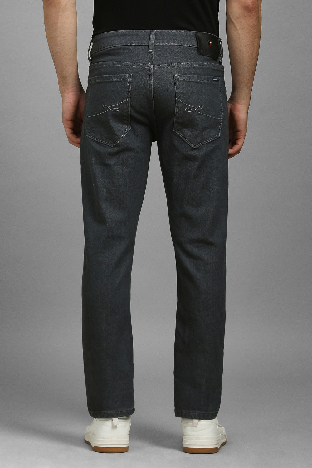 Men's Gray Casual Slim Fit Jeans