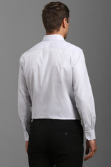 Men's Grey Formal Solid Regular Fit Full Sleeves Shirt