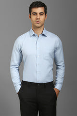 Men's Blue Formal Full Sleeves Shirt