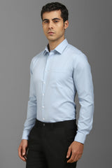 Men's Blue Formal Full Sleeves Shirt
