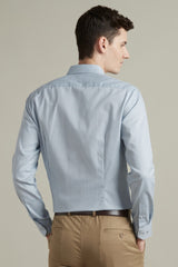 Men's Grey Formal Full Sleeves Shirt