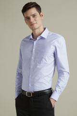 Men's Purple Formal Full Sleeves Shirt