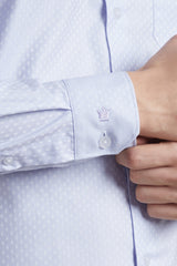 Men's Purple Formal Full Sleeves Shirt
