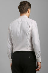 Men's Peach Formal Full Sleeves Shirt