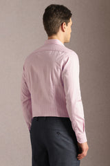 Men's Pink Formal Full Sleeves Shirt
