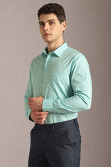 Men's Blue Formal Full Sleeves Shirt