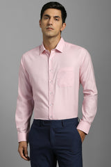Men's Pink Formal Full Sleeves Shirt
