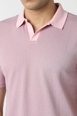 Men's Purple Casual Regular Fit Solid Half Sleeves Polo Tshirt