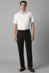 Men's Mauve Casual Half Sleeves Shirt
