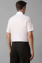 Men's Mauve Casual Half Sleeves Shirt
