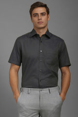 Men's Olive Casual Half Sleeves Shirt