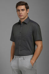 Men's Olive Casual Half Sleeves Shirt