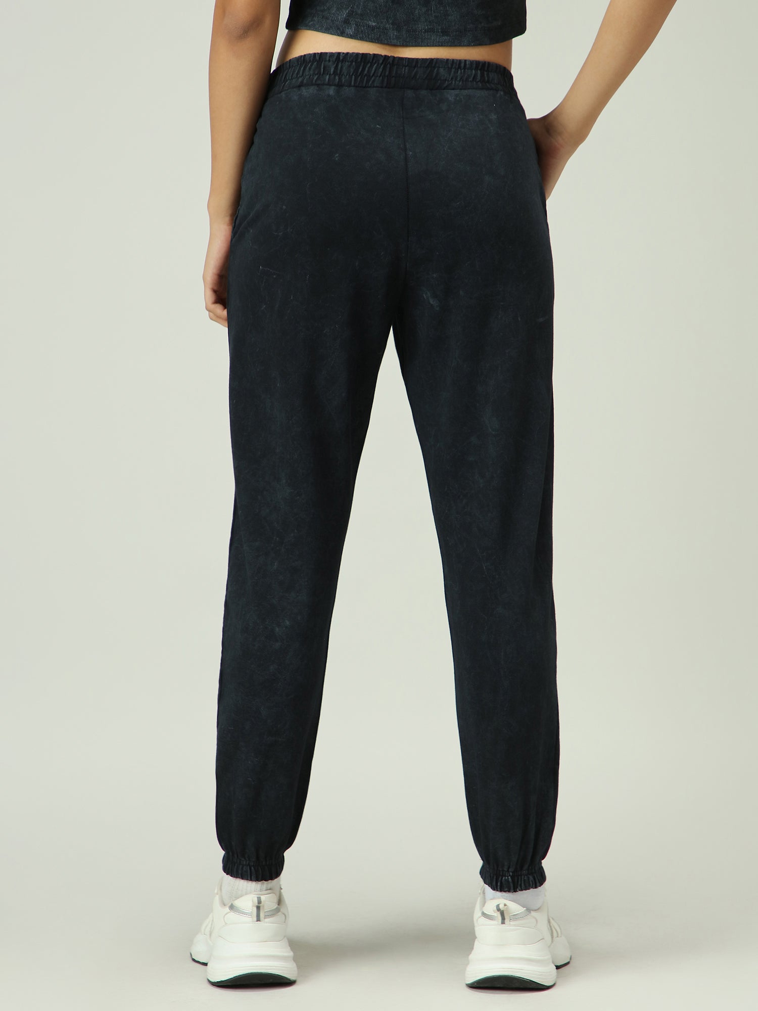 Women's Grey Casual Regular Fit Solid Trackpant