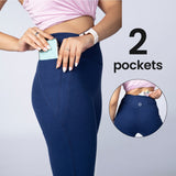 Women's Navy Blue Sports Bootcut Pant